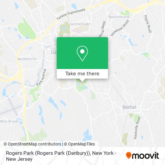 Mapa de Rogers Park (Rogers Park (Danbury))