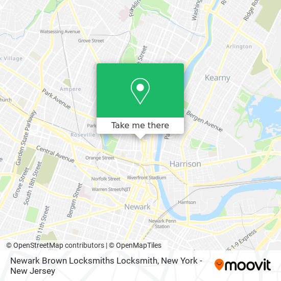 Mapa de Newark Brown Locksmiths Locksmith