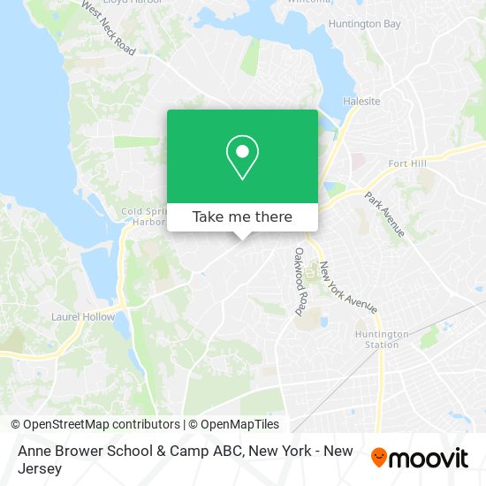 Anne Brower School & Camp ABC map