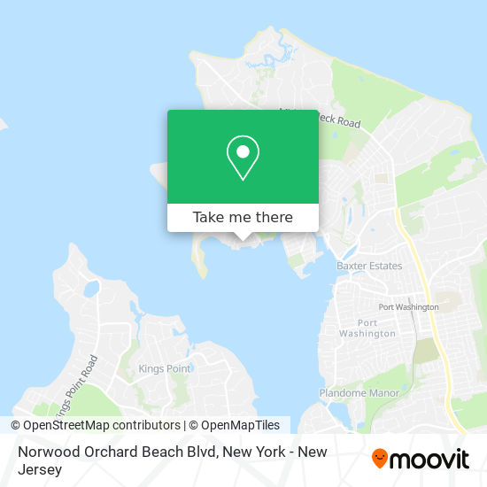 Norwood Orchard Beach Blvd map