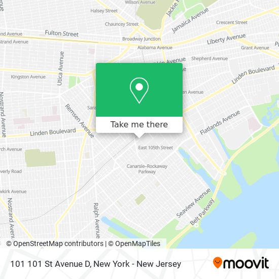 101 101 St Avenue D map