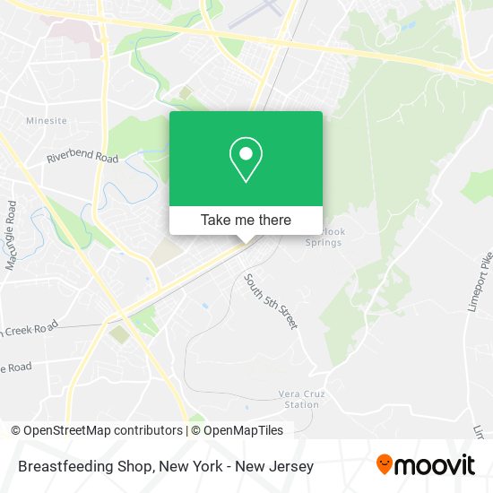 Breastfeeding Shop map