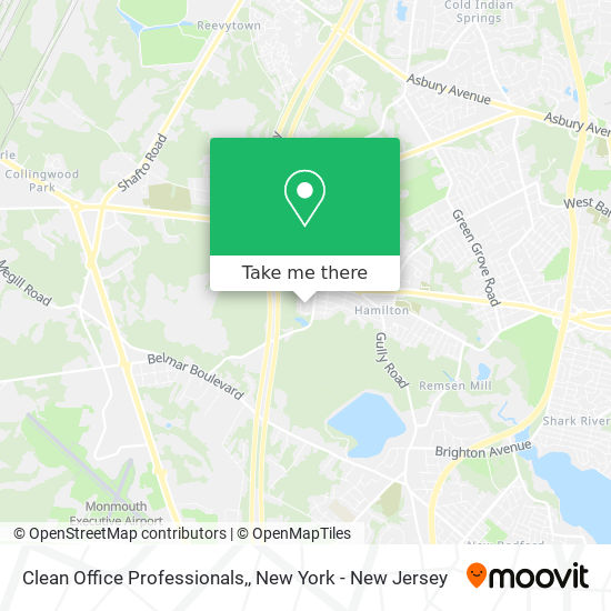 Clean Office Professionals, map