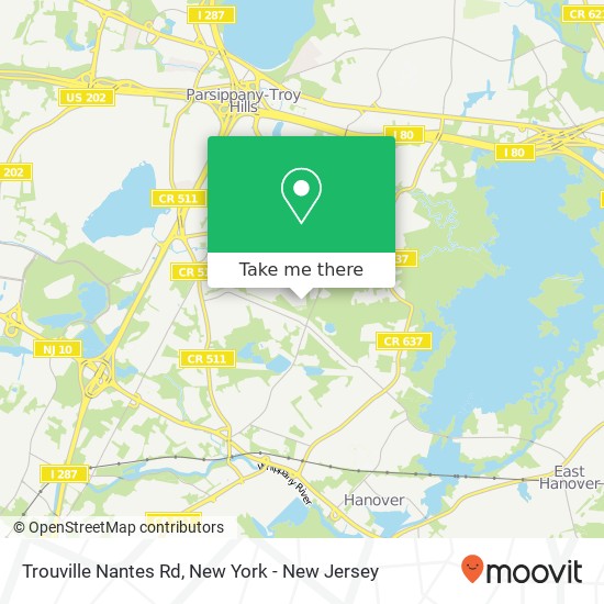 Trouville Nantes Rd, Parsippany, NJ 07054 map