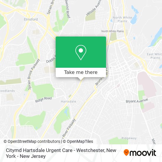 Citymd Hartsdale Urgent Care - Westchester map