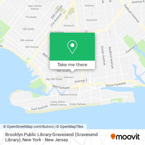Brooklyn Public Library-Gravesend (Gravesend Library) map
