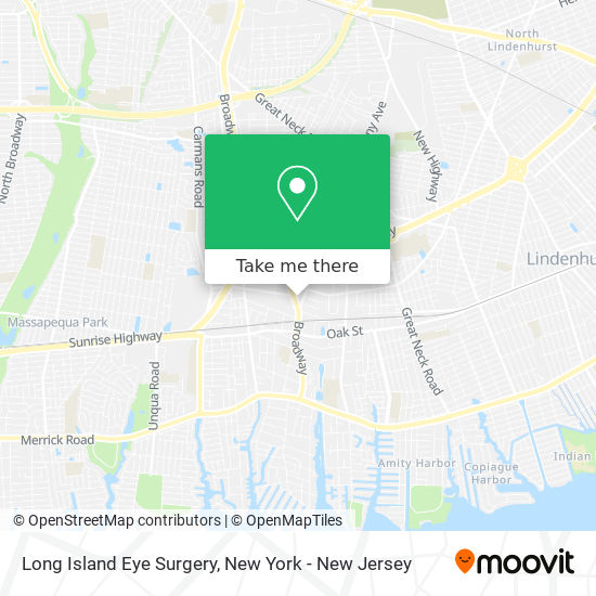 Long Island Eye Surgery map