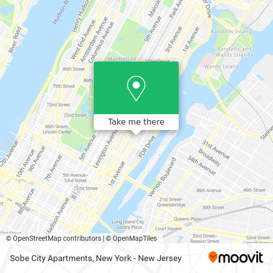 Mapa de Sobe City Apartments