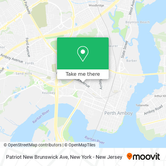 Mapa de Patriot New Brunswick Ave