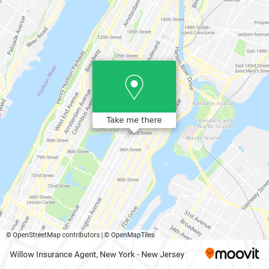 Mapa de Willow Insurance Agent