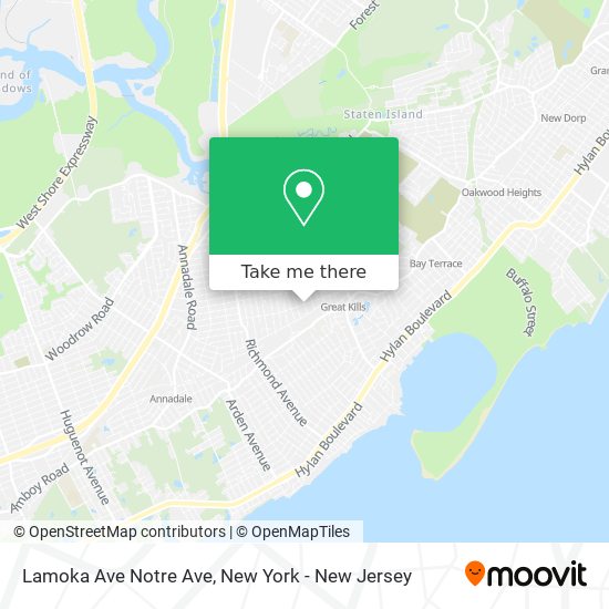 Mapa de Lamoka Ave Notre Ave