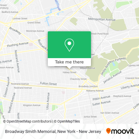 Mapa de Broadway Smith Memorial