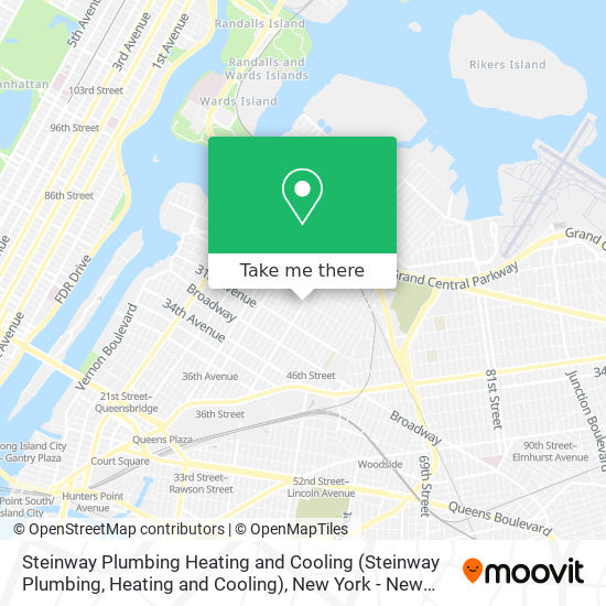 Steinway Plumbing Heating and Cooling map