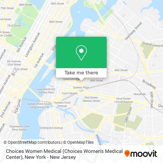 Choices Women Medical (Choices Women's Medical Center) map