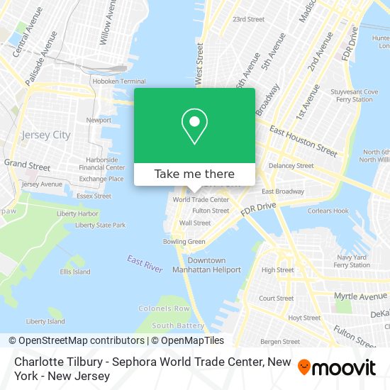 Mapa de Charlotte Tilbury - Sephora World Trade Center