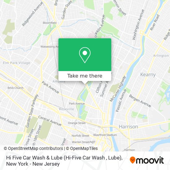 Hi Five Car Wash & Lube map