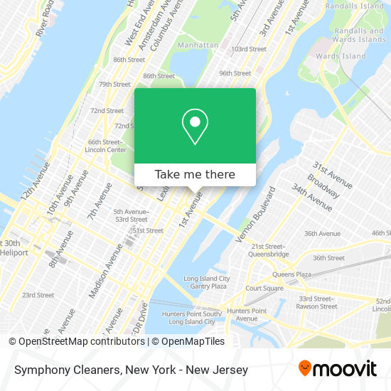 Symphony Cleaners map