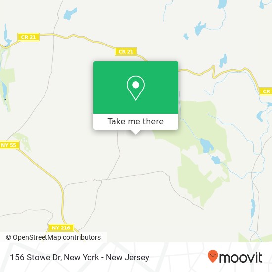 Mapa de 156 Stowe Dr, Poughquag (Beekman), NY 12570