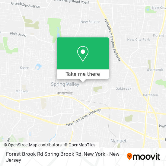 Forest Brook Rd Spring Brook Rd map