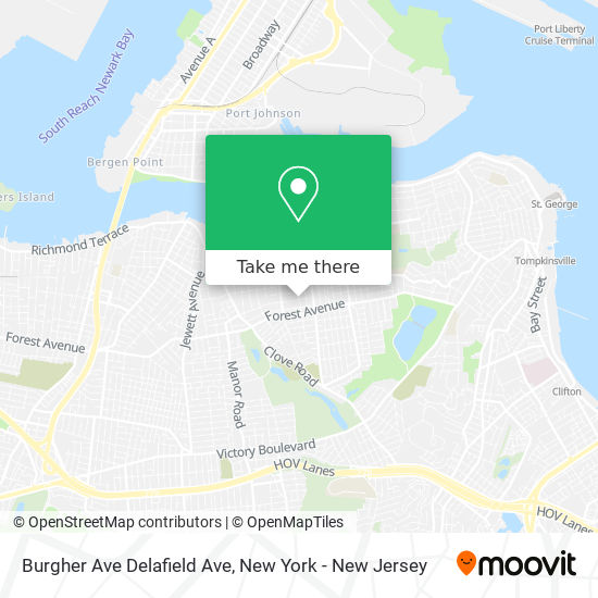 Mapa de Burgher Ave Delafield Ave