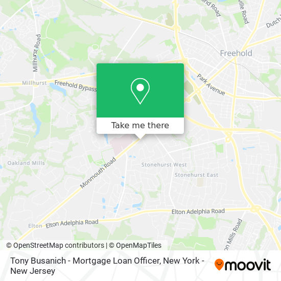 Tony Busanich - Mortgage Loan Officer map