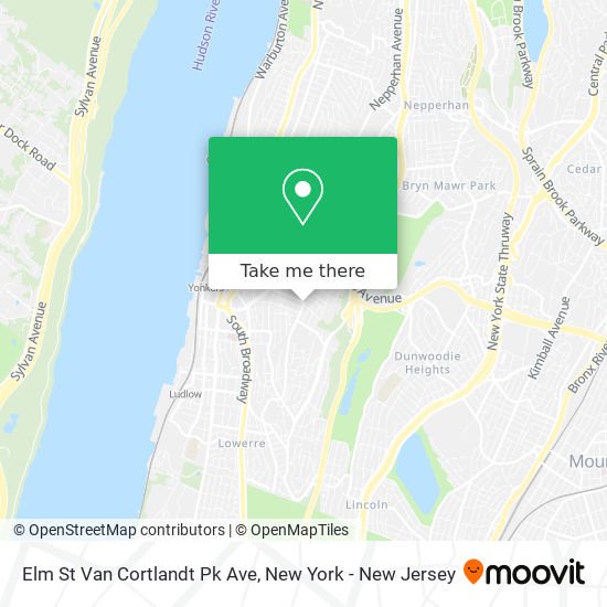 Mapa de Elm St Van Cortlandt Pk Ave