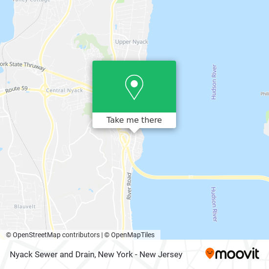 Nyack Sewer and Drain map