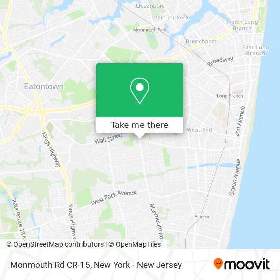 Mapa de Monmouth Rd CR-15
