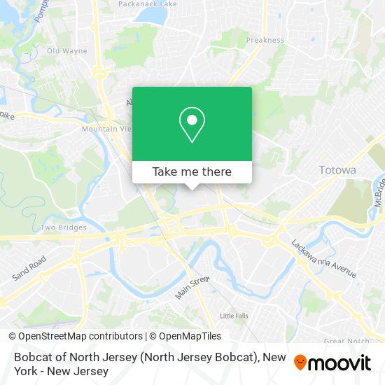 Bobcat of North Jersey map