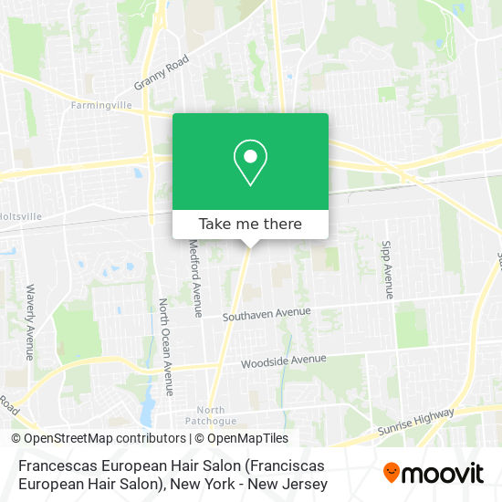 Mapa de Francescas European Hair Salon
