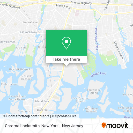 Chrome Locksmith map