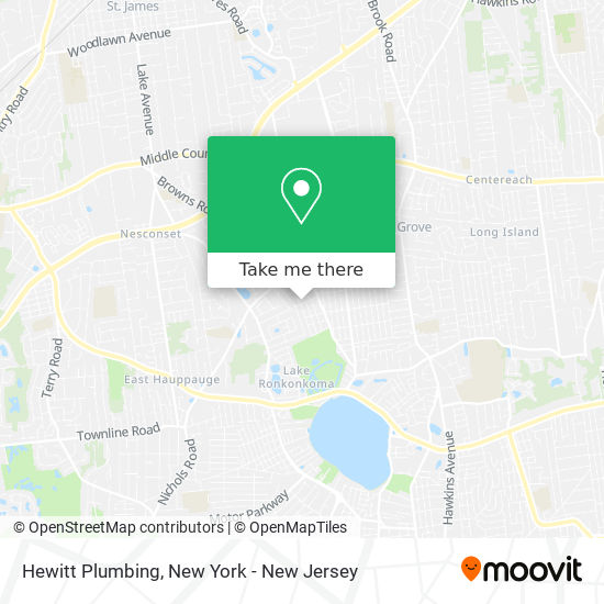 Hewitt Plumbing map