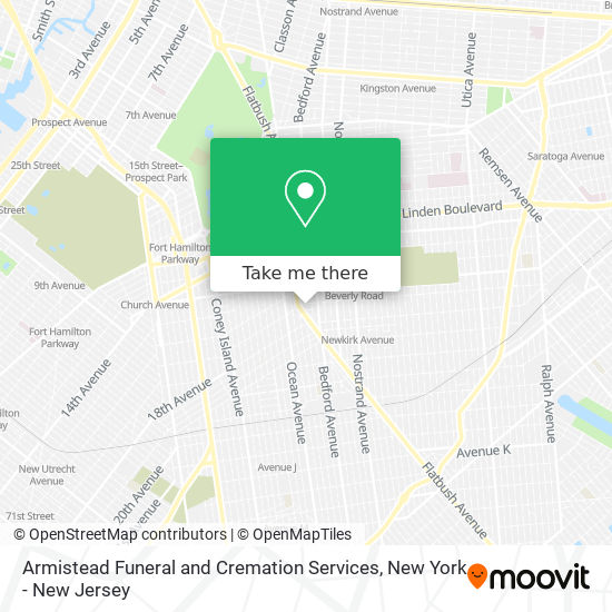 Armistead Funeral and Cremation Services map