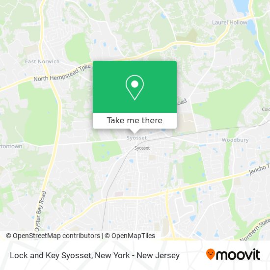 Lock and Key Syosset map