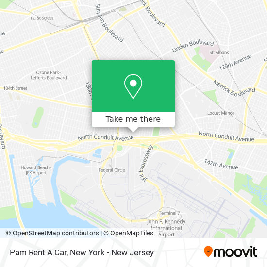 Pam Rent A Car map