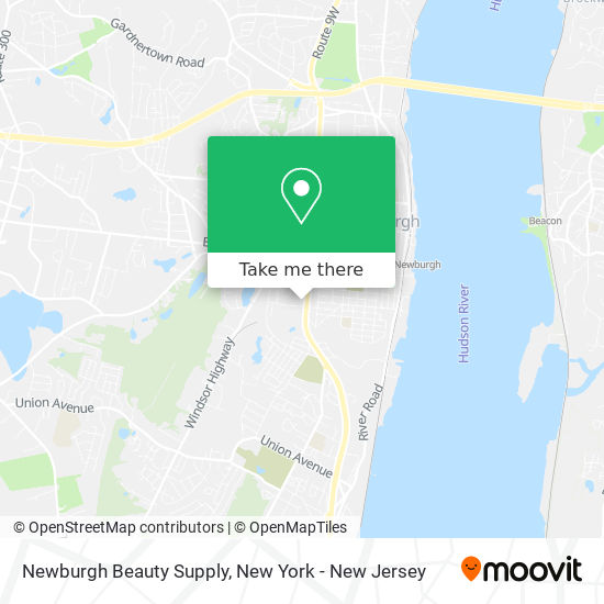 Mapa de Newburgh Beauty Supply