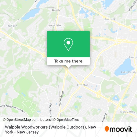 Mapa de Walpole Woodworkers (Walpole Outdoors)