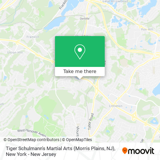 Mapa de Tiger Schulmann's Martial Arts (Morris Plains, NJ)