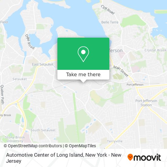 Automotive Center of Long Island map