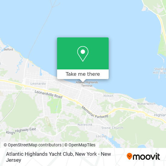 Mapa de Atlantic Highlands Yacht Club