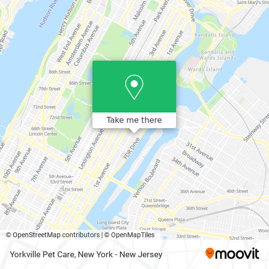 Yorkville Pet Care map