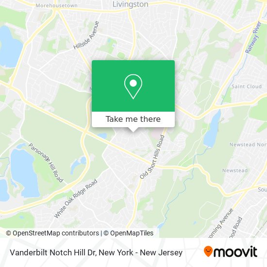 Vanderbilt Notch Hill Dr map