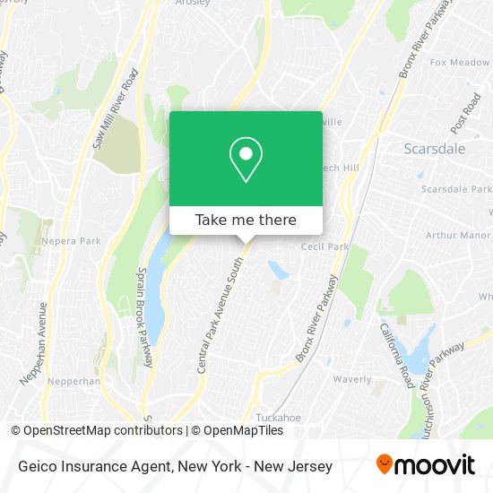 Geico Insurance Agent map