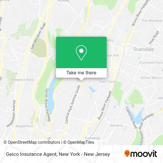 Geico Insurance Agent map