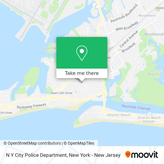 N Y City Police Department map
