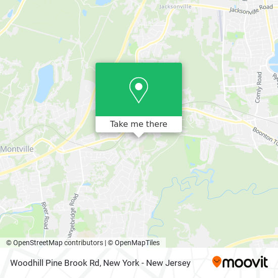 Woodhill Pine Brook Rd map