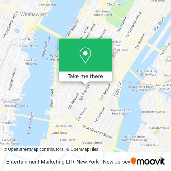 Entertainment Marketing LTR map