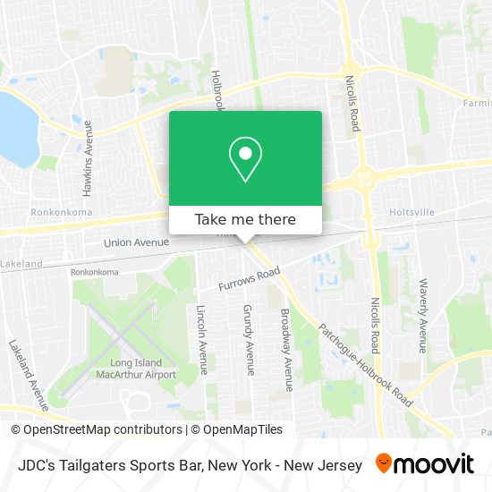 JDC's Tailgaters Sports Bar map