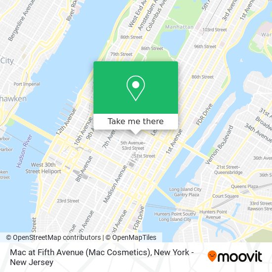 Mapa de Mac at Fifth Avenue (Mac Cosmetics)