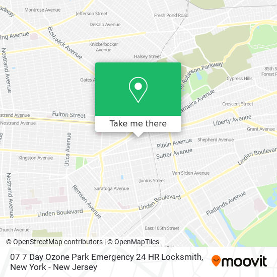 07 7 Day Ozone Park Emergency 24 HR Locksmith map